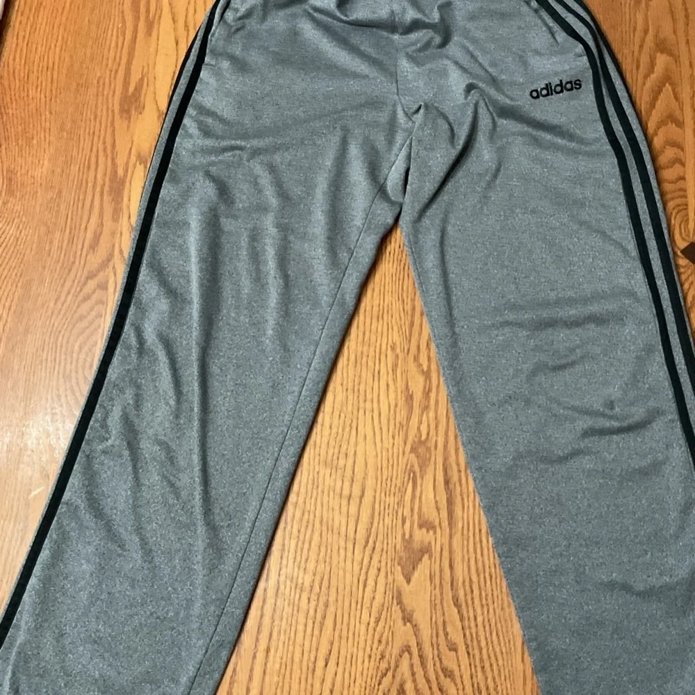 Adidas Gray Men's Pants with drawstring size medium